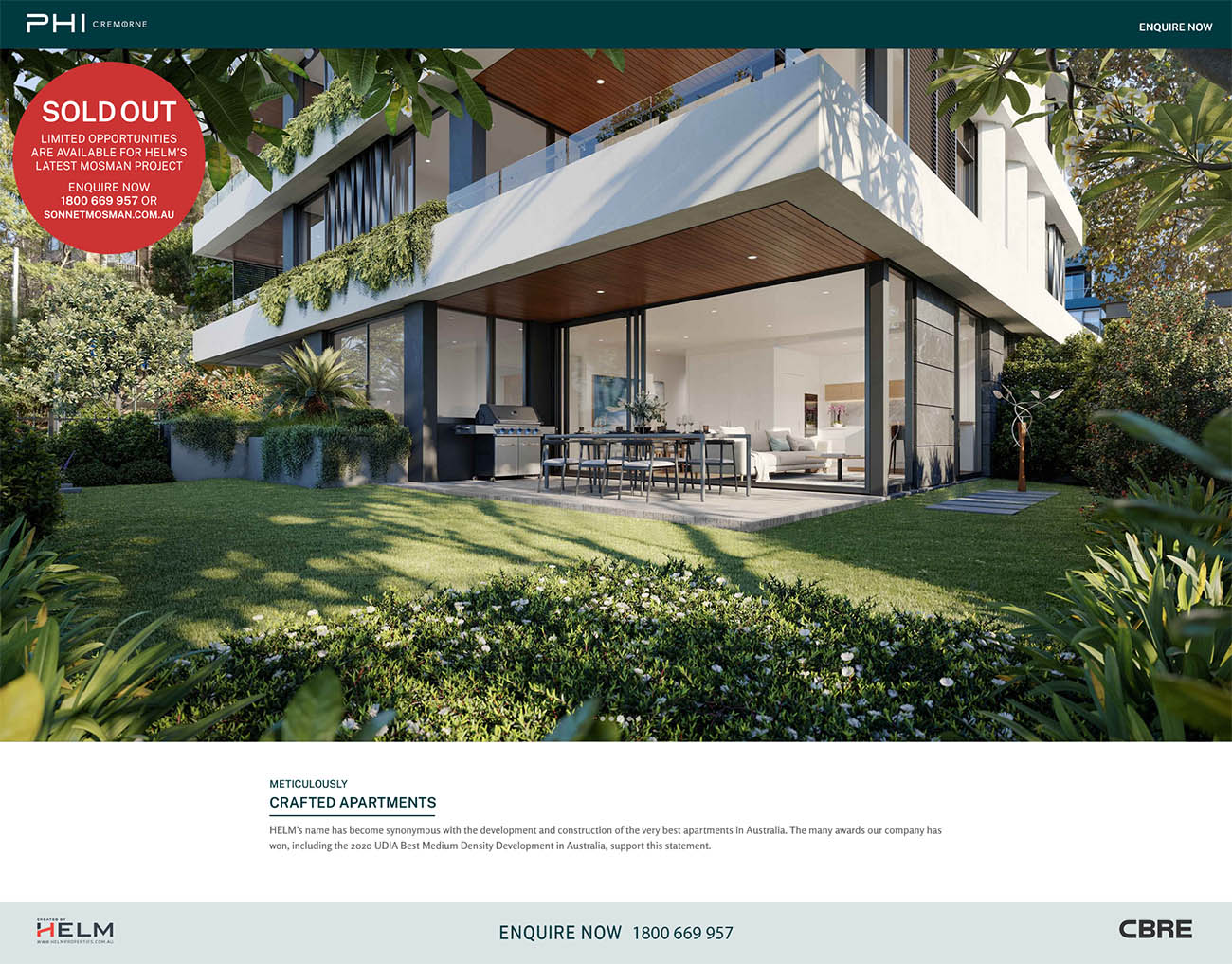 Phi Cremorne Real Estate Website Development